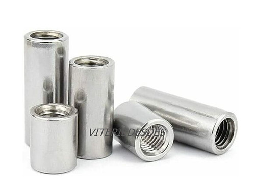 Dadi rotondi cilindrici inox - dadi,